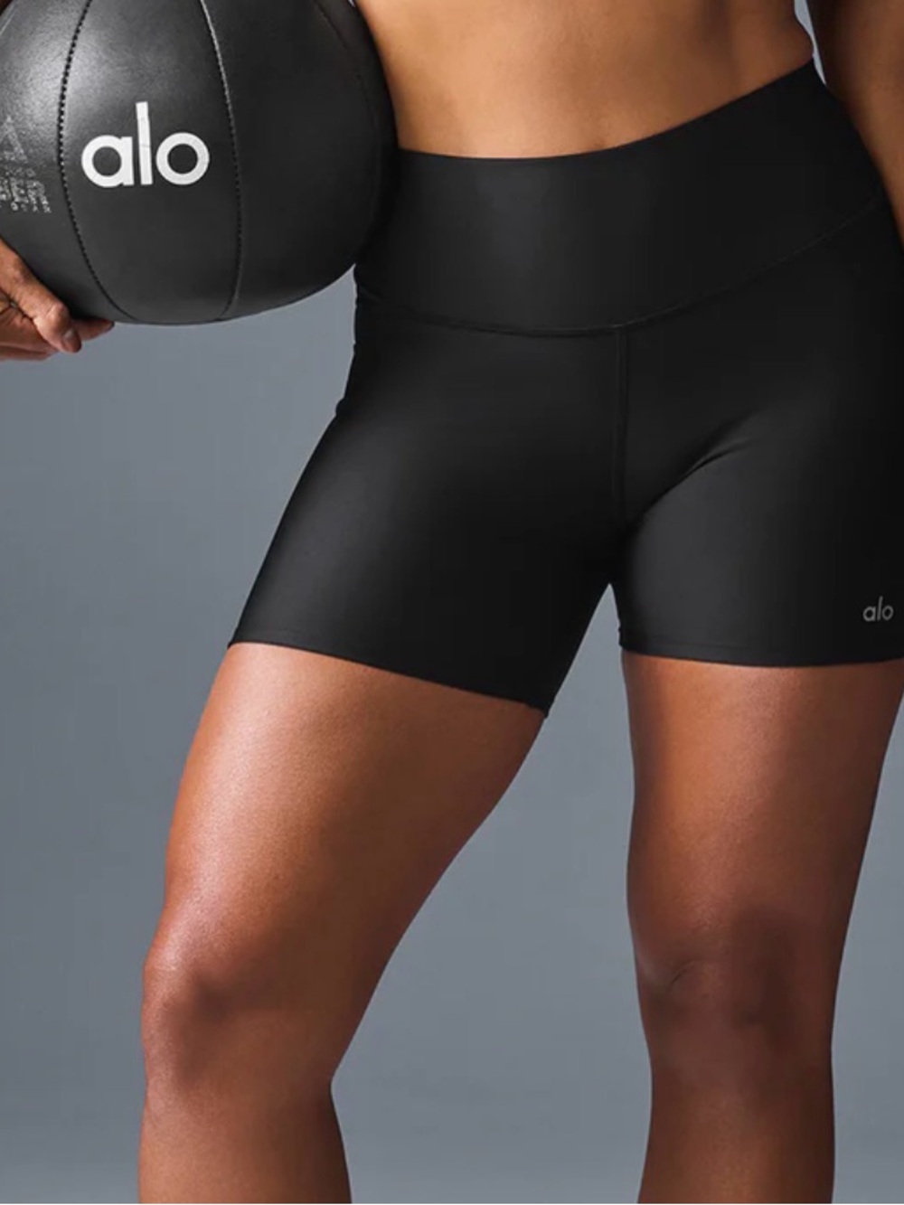 ALO Yoga Black High-Rise Performance Bike Shorts